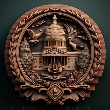 3D модель Вашингтон, США (STL)